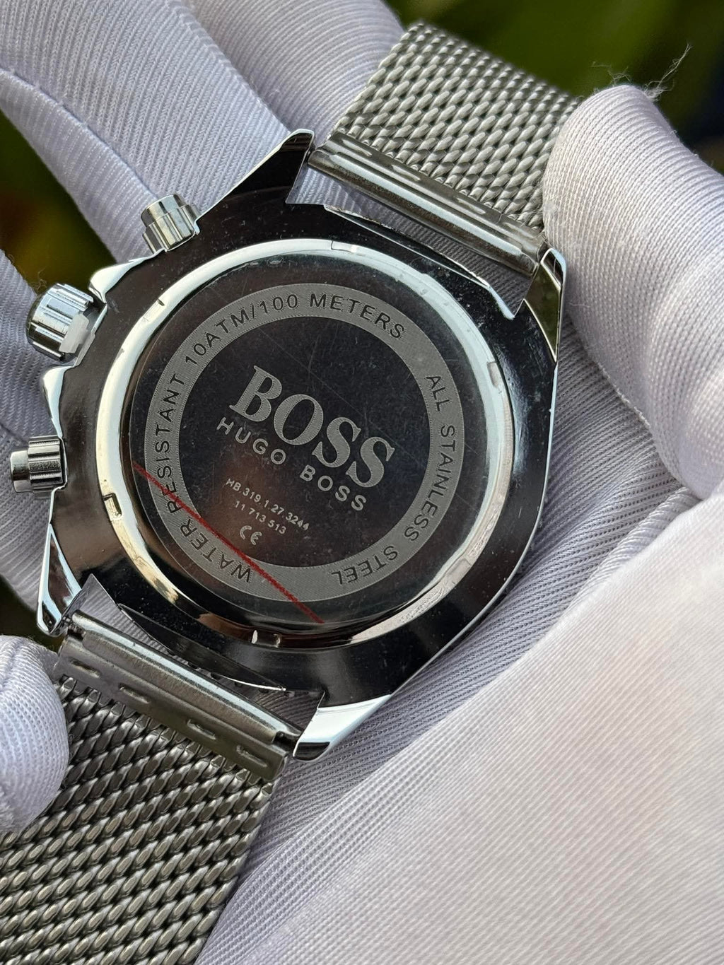 Hugo Boss Jet Chronograph Mesh Chain Blue Dial - VERSE - 