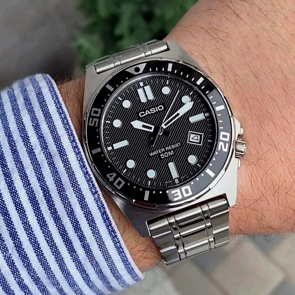 Casio MTD - 135D - 1AVDF Black Dial Men's Stainless Steel Diver Watch | Casio MTD - 135D - 1AVDF - VERSE - 