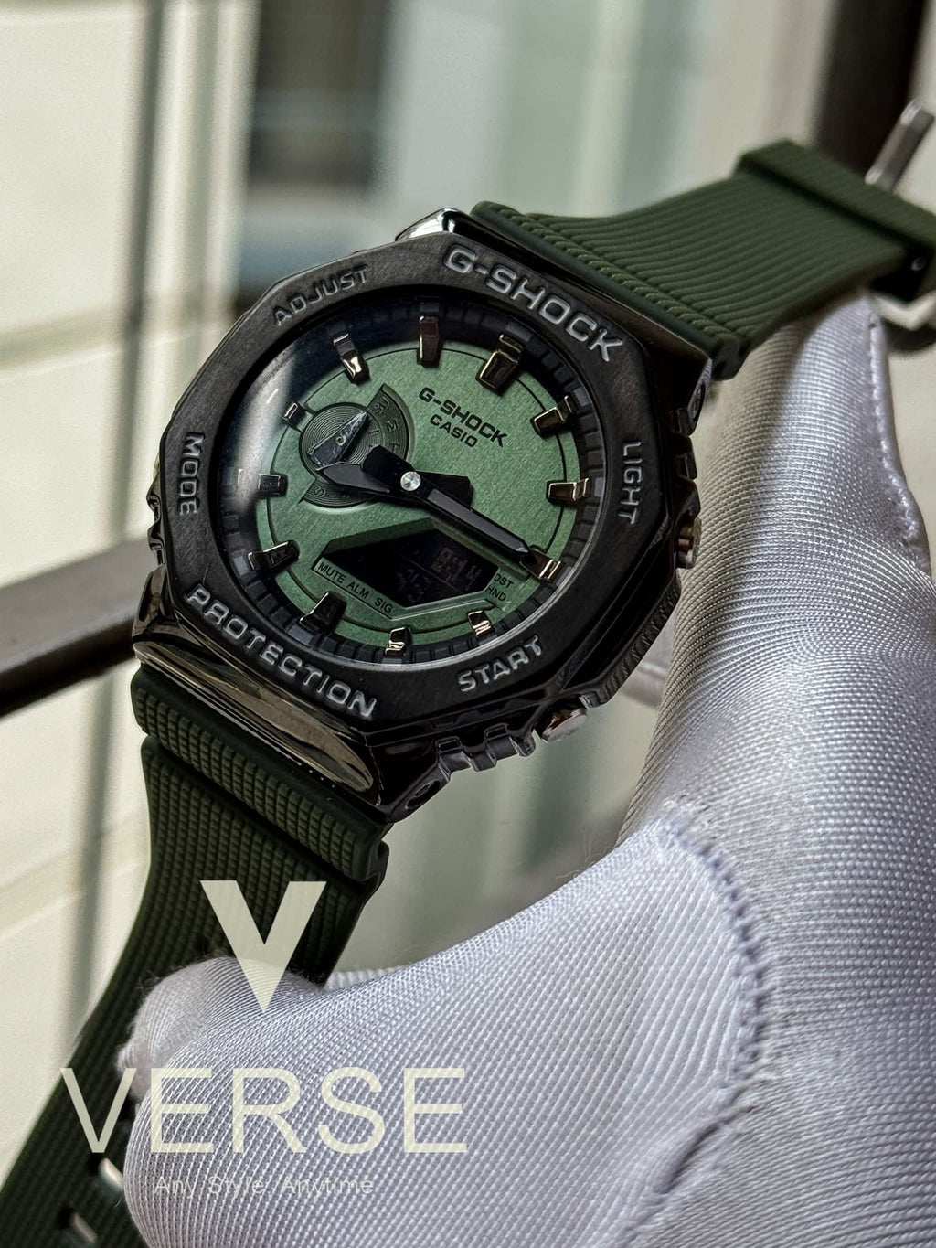 Casio G - Shock GM - 2100B - 3A Green Belt - Dial Triple A - VERSE - 