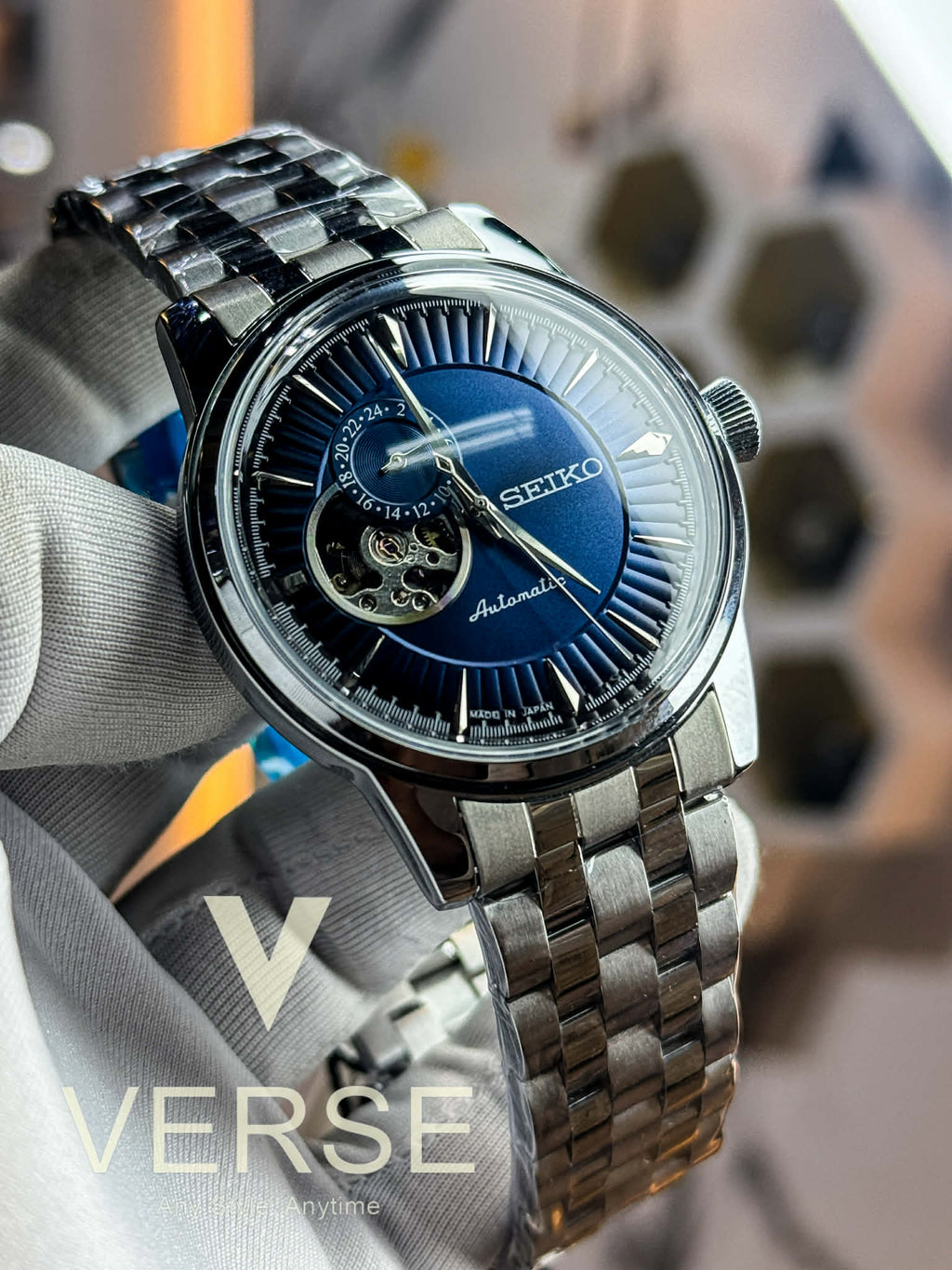 Seiko Presage Open Heart Automatic | Blue Dial - Semi Triple A - VERSE - 