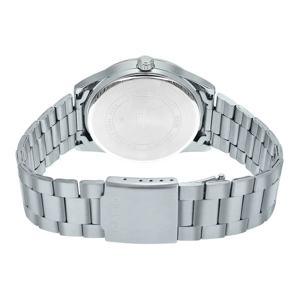 Casio MTP-VD03D-2AUDF Dark Blue Dial Stainless Steel Men's Watch | Casio MTP-VD03D-2AUDF