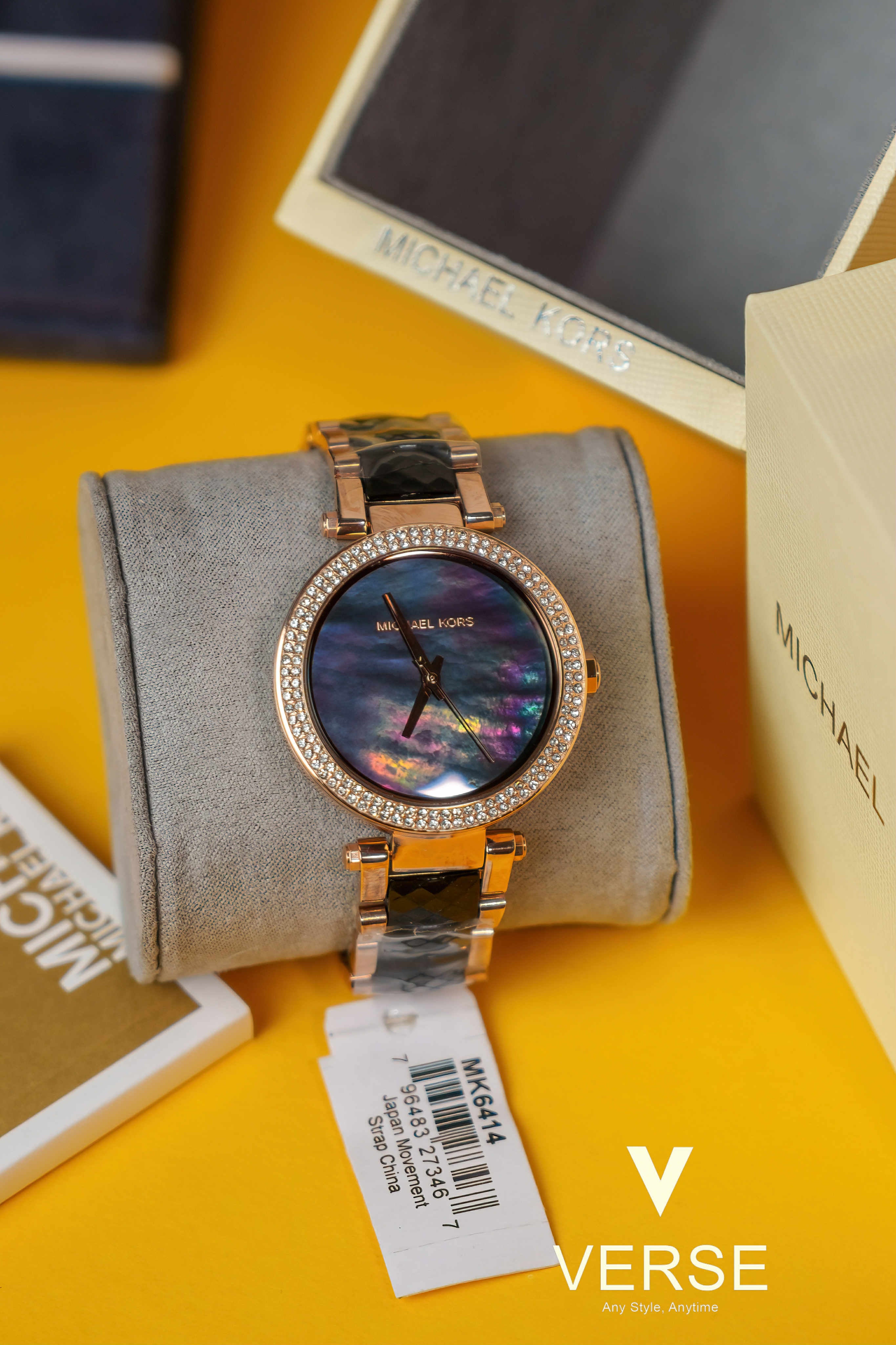 Michael Kors Parker MK6414 Women’s Two-Tone Stainless Steel Watch with Rose-Gold Accents – 39 mm| Michael Kors Parker MK6414