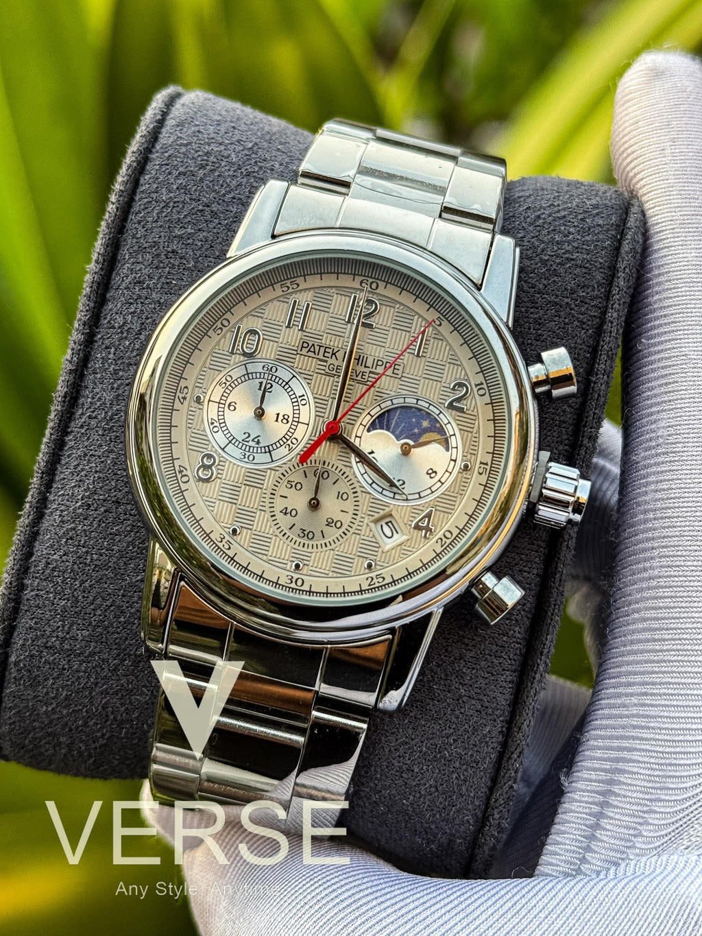 Patek Philippe Chronograph Chain Grey Dial AA - VERSE - 