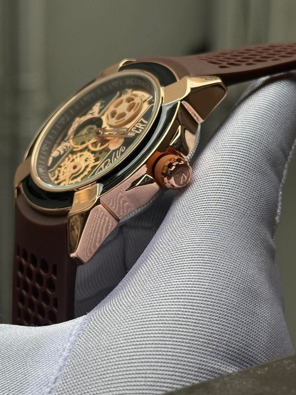 JACOB & CO CR7 Automatic Brown Belt Rose Gold Case AA - VERSE - 