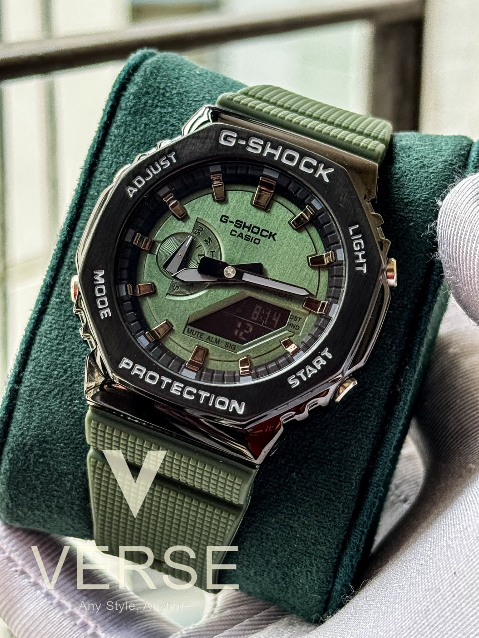 Casio G - Shock GM - 2100B - 3A Green Belt - Dial Triple A - VERSE - 