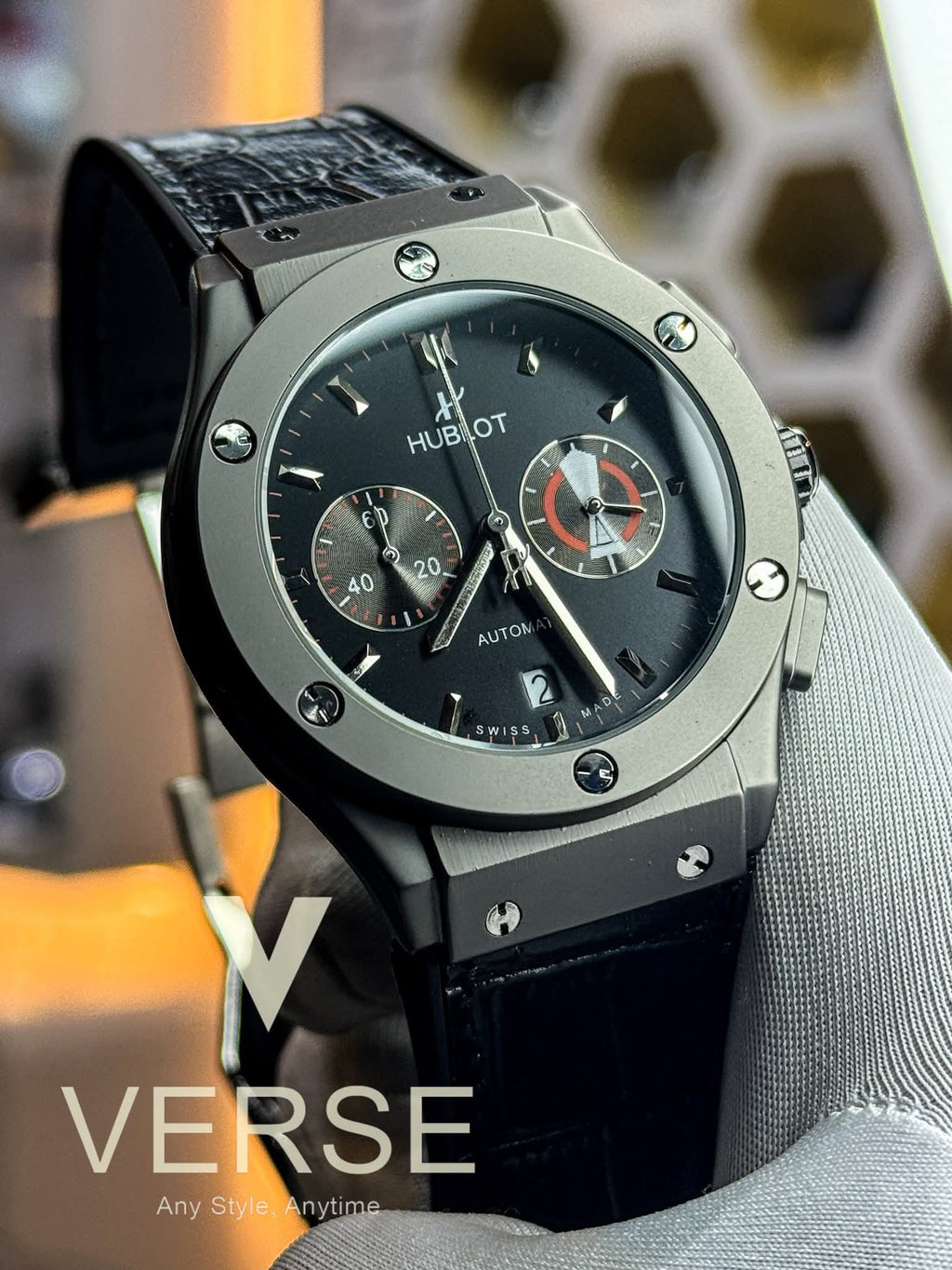 Hublot Classic Fusion Racing Chronograph – Matte Black Bezel AA - VERSE - 