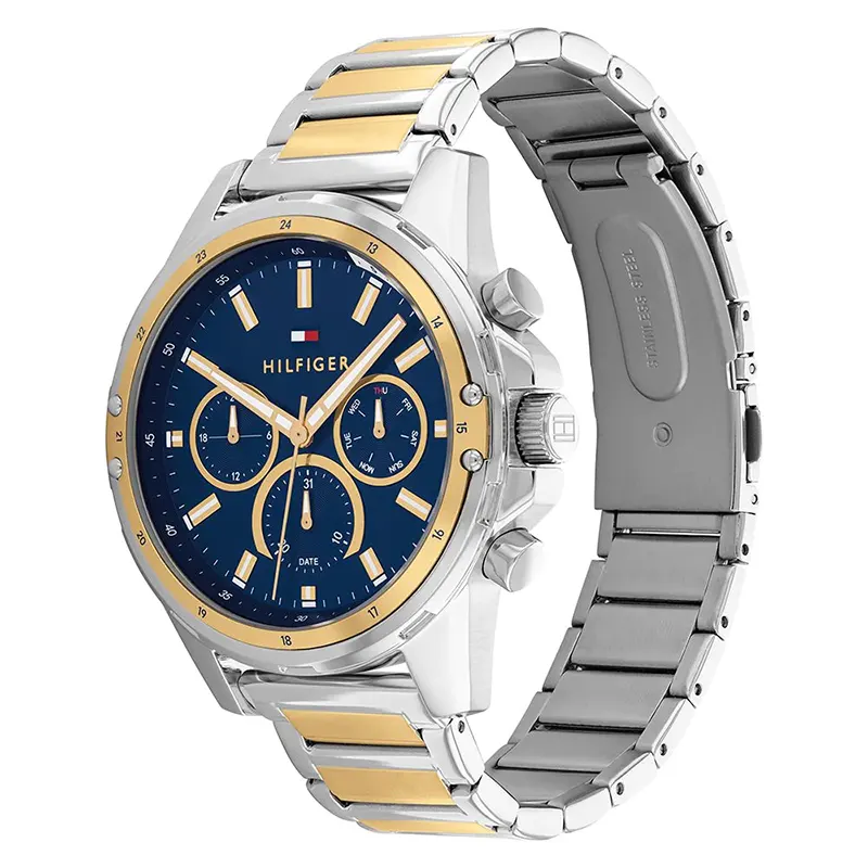 Tommy Hilfiger Mason Multifunction Navy Blue Dial Two-Tone Stainless Steel Men's Watch | Tommy Hilfiger 1791937