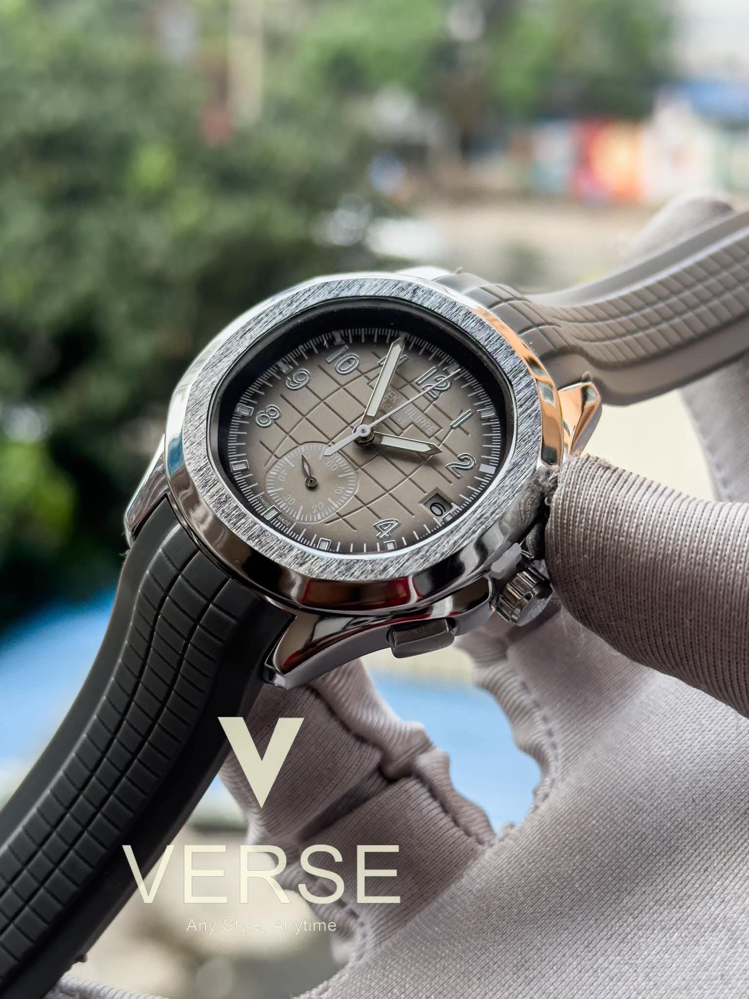 Patek Philippe AQUANAUT Grey Belt Grey Dial AA - VERSE - 