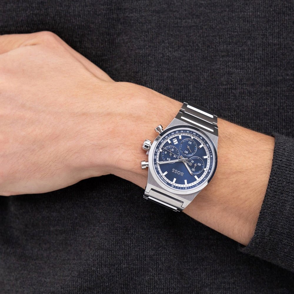 Hugo Boss Candor Chrono 1514250 Blue Dial Men's Watch | HB1514250 - VERSE - 