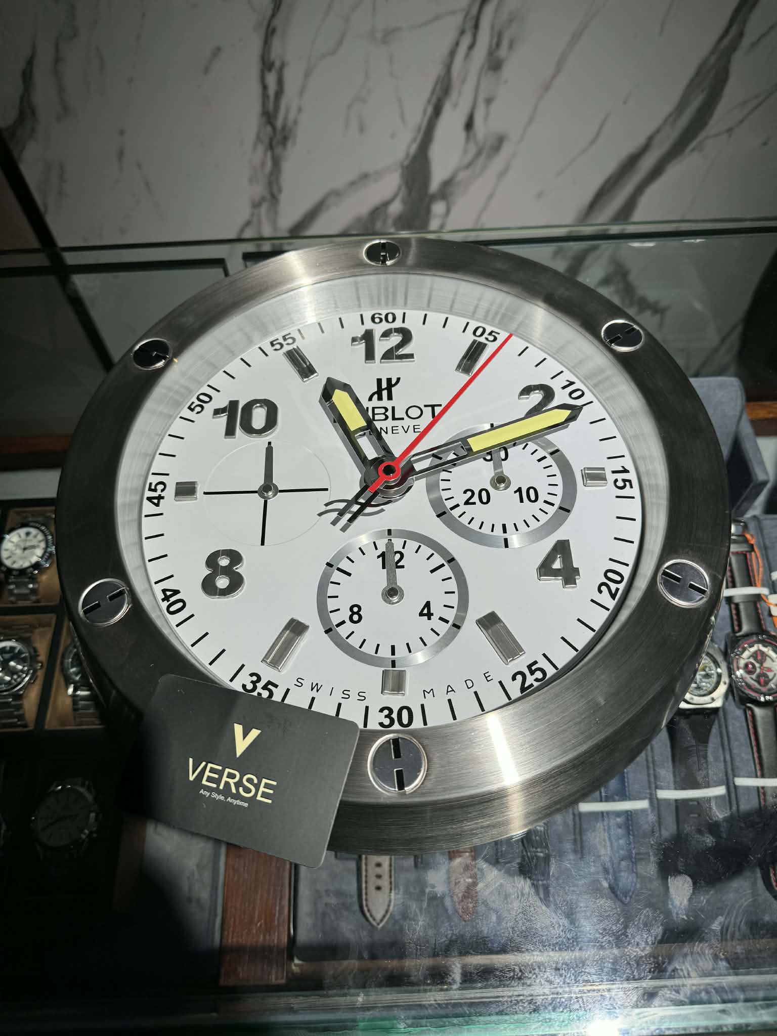 Hublot Big Bang Wall Clock – White Dial - VERSE - 