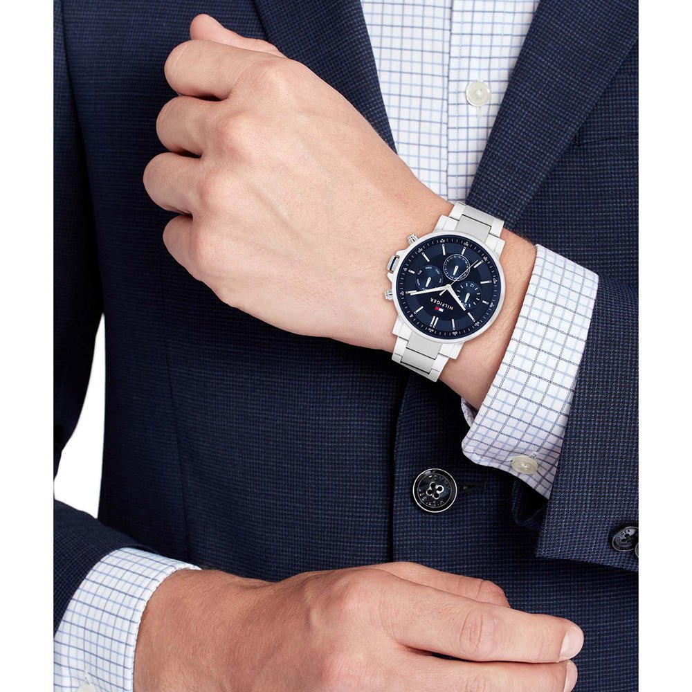 Tommy Hilfiger 1710588 Stainless Steel Navy Dial Multi - function Men’s Watch| Tommy Hilfiger 1710588 - VERSE - 