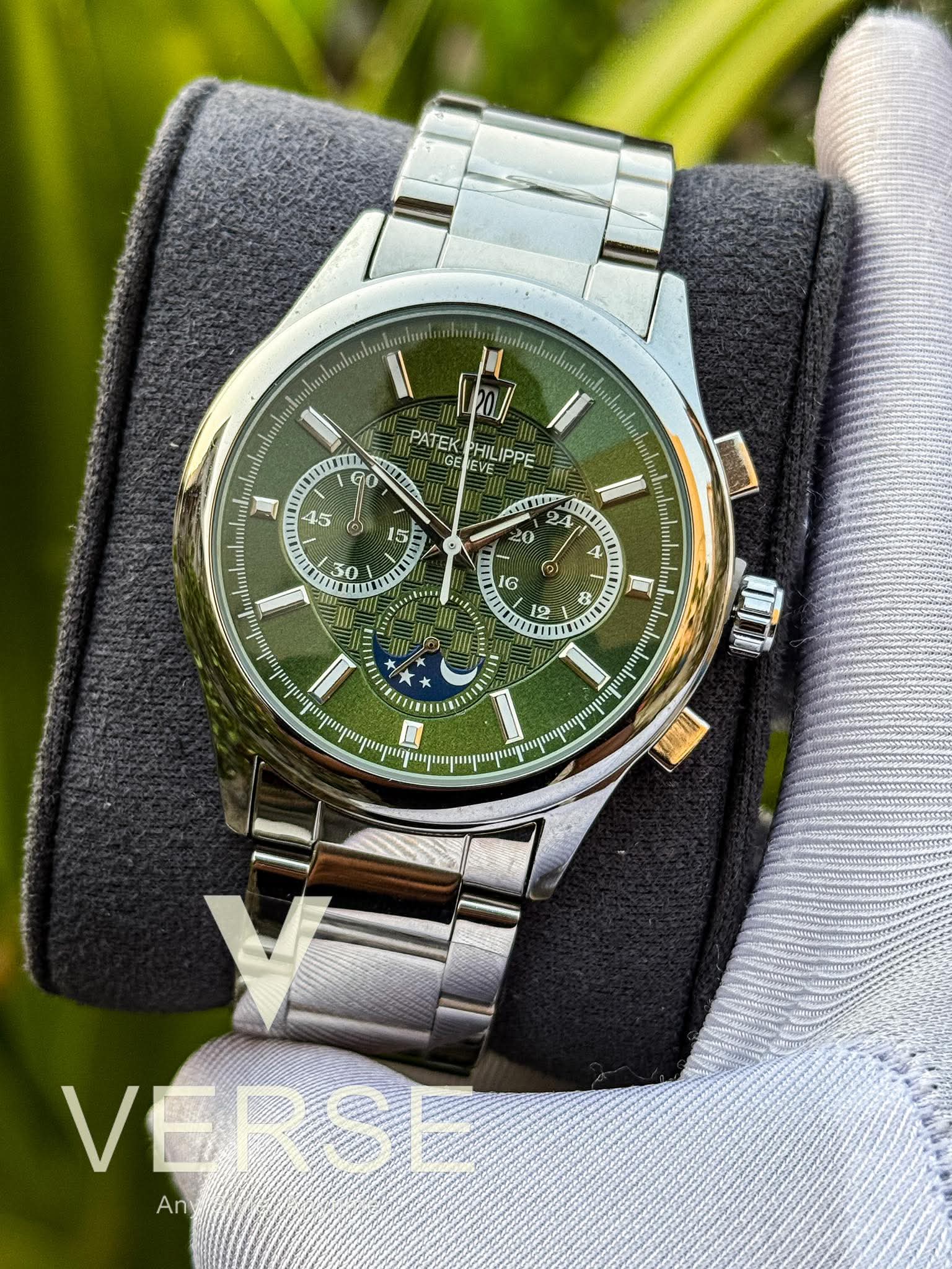 Patek PhHILIPPE Chronograph Green Dial AA - VERSE - 