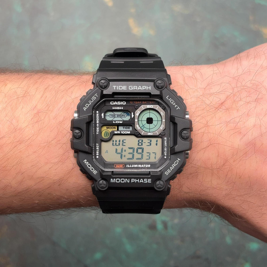 Casio WS - 1700H - 1AVDF Tide Graph Moon Phase Digital Resin 100m Men's Watch | Casio WS - 1700H - 1AVDF - VERSE - 