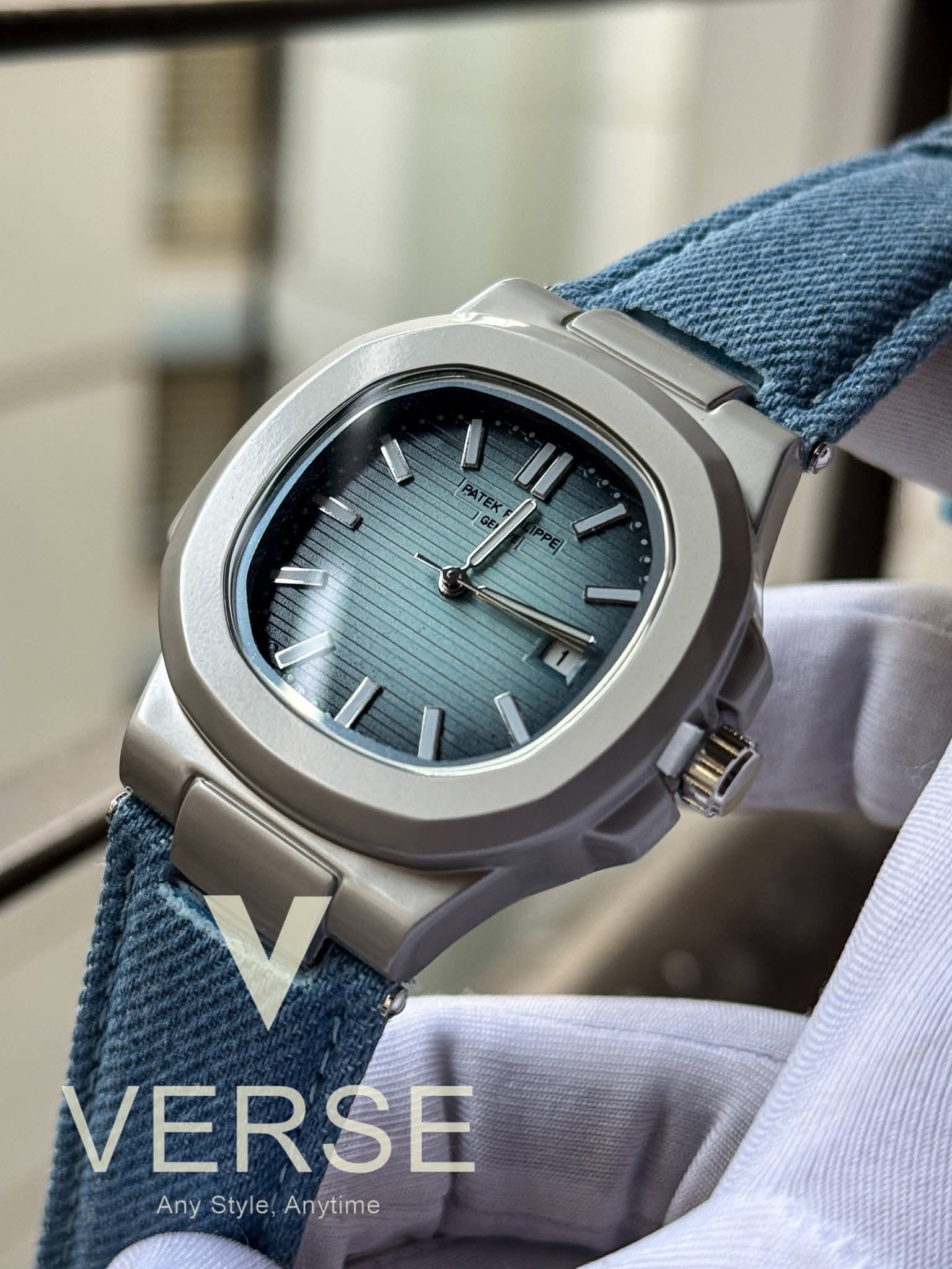 Patek Philippe Nautilus Denim Quartz | Tiffany Blue Fumé Dial - AA - VERSE - 