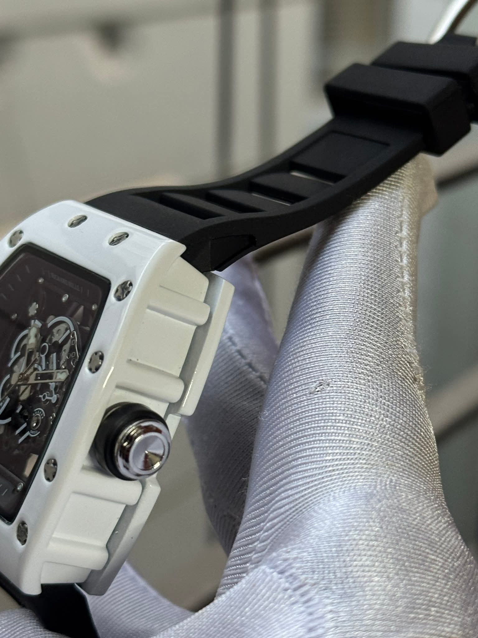 Richard Mille RM - 055 Bubba Watson White Case Black Belt AA - VERSE - 
