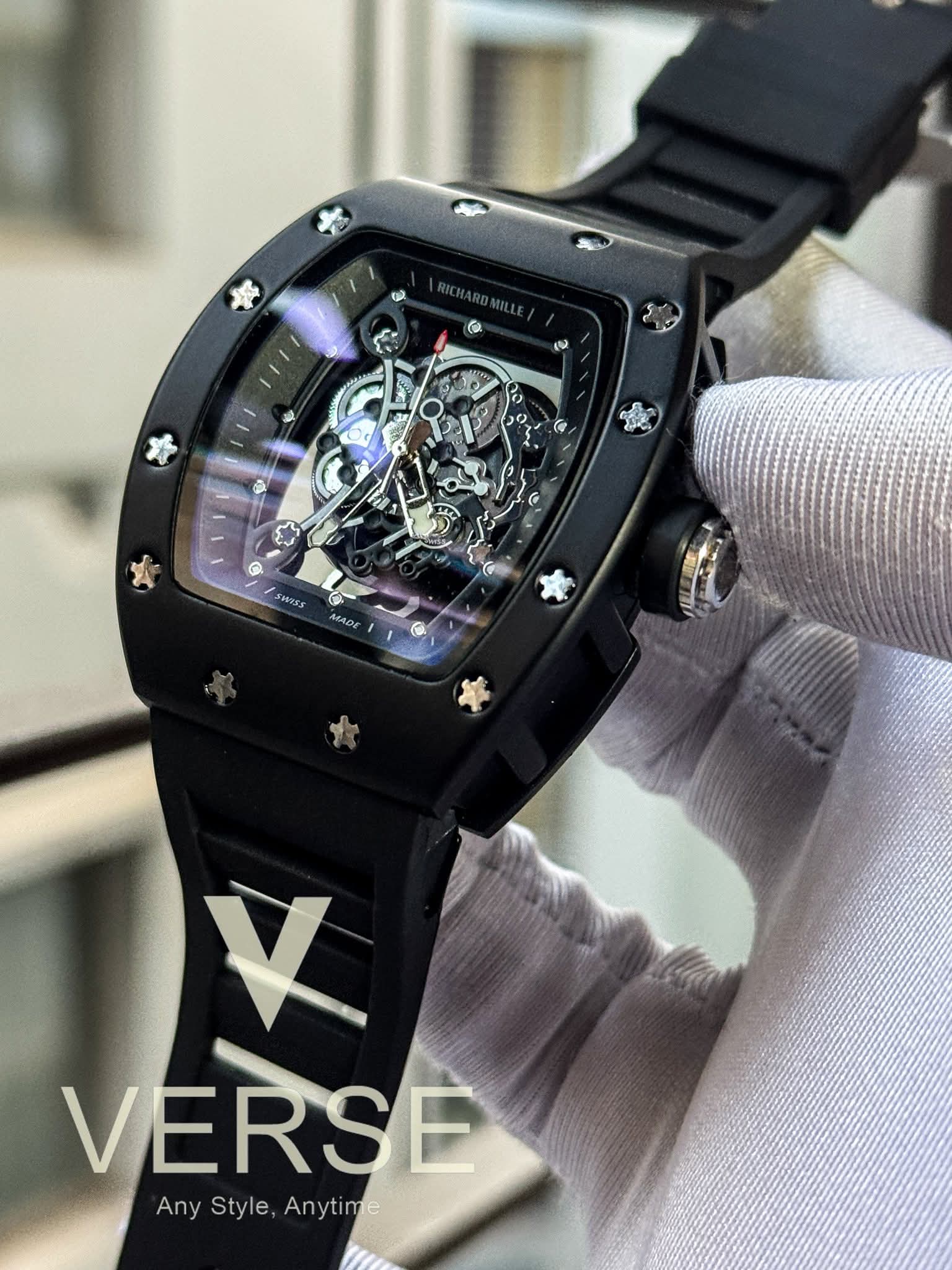 Richard Mille RM - 055 Bubba Watson Black Case Black Belt AA - VERSE - 