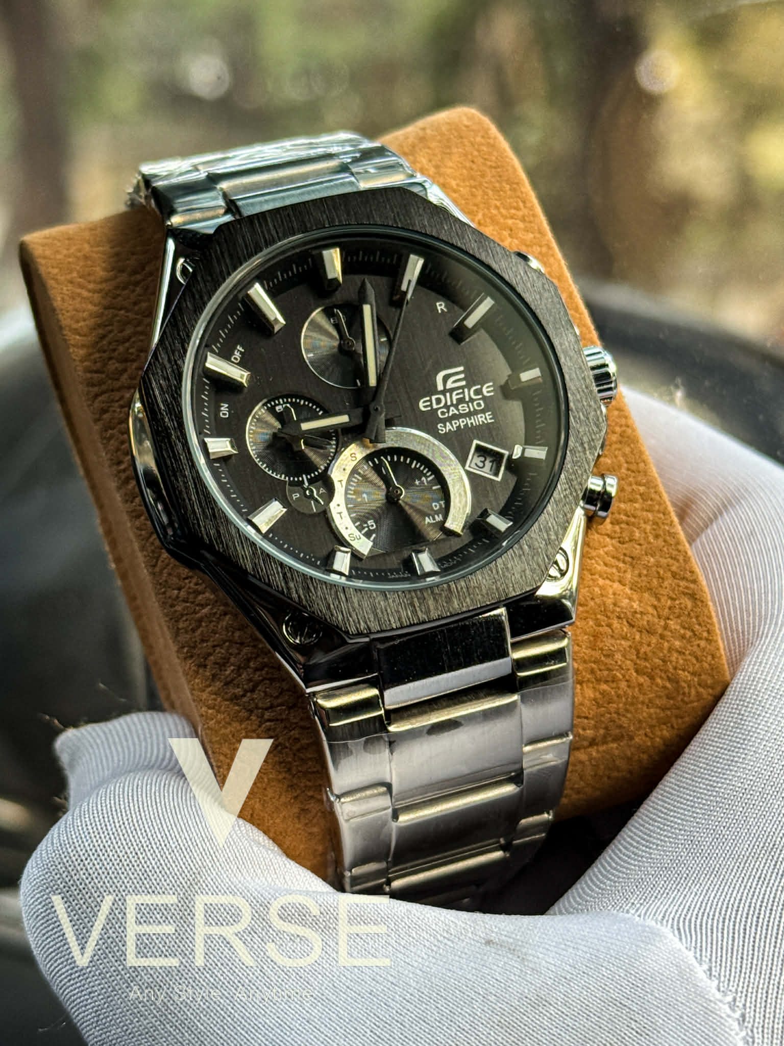 Casio Edifice EQB - 1100 | Silver Shade Black Bezel - VERSE - 