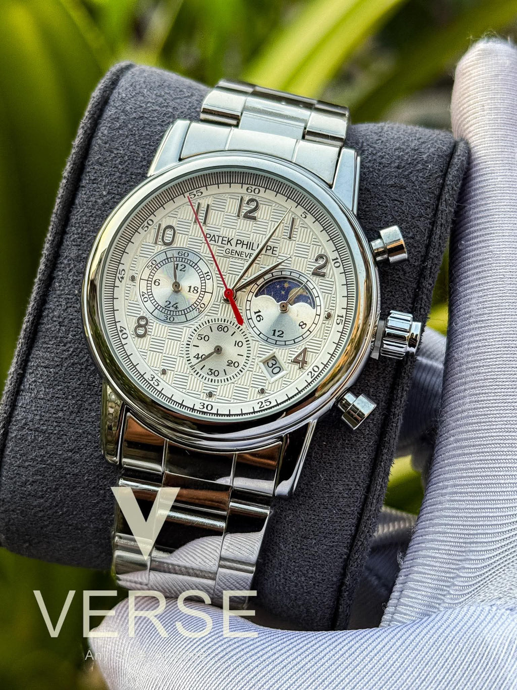 Patek Philippe Chronograph Chain White Dial AA - VERSE - 