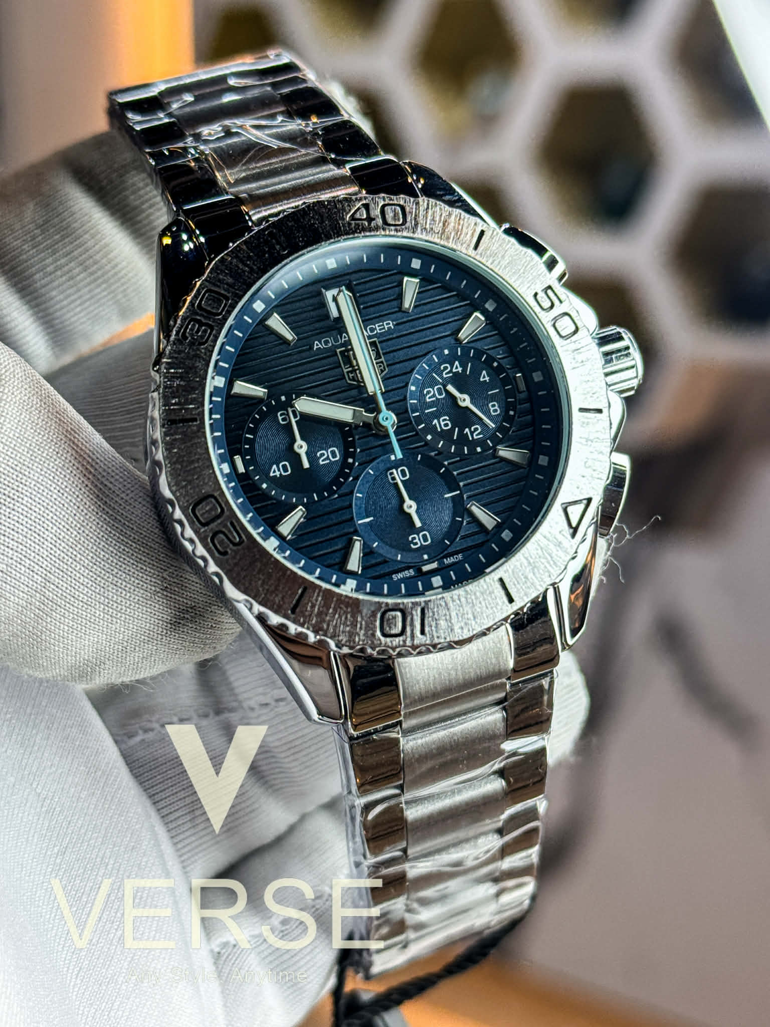 TAG Heuer Aquaracer Professional - Chronograph | Blue Dial - VERSE - 