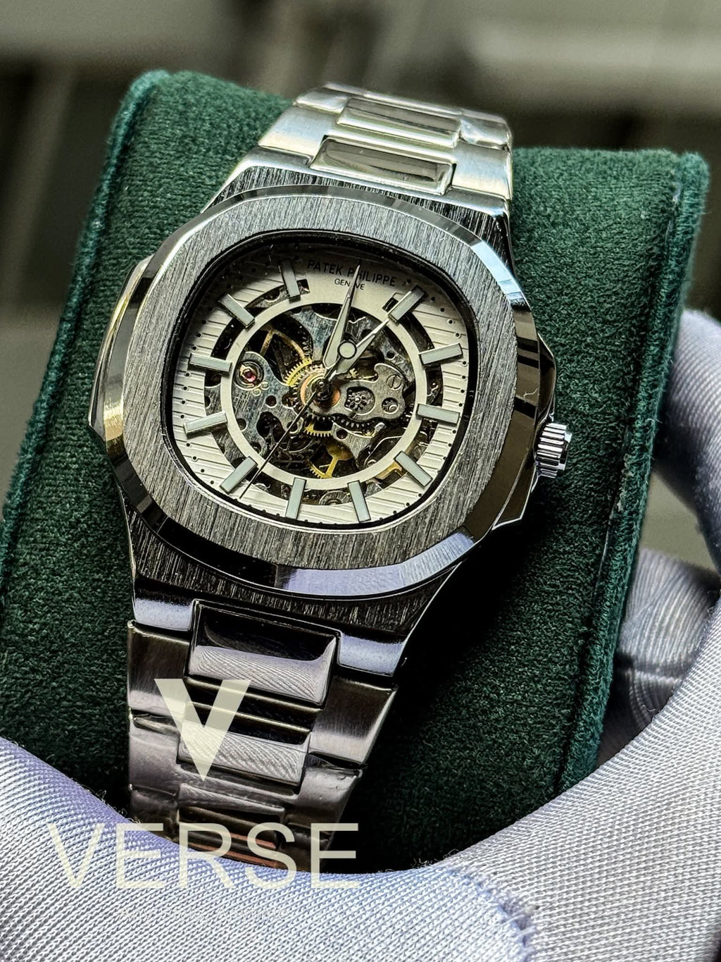 Patek Philippe Nautilus Automatic Skeleton White Dial AA - VERSE - 