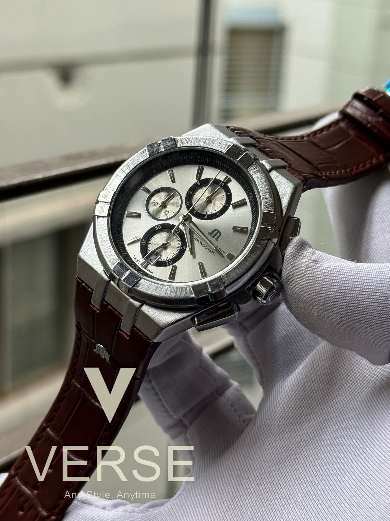 Maurice Lacroix Aikon Chronograph Brown Belt AA - VERSE - 
