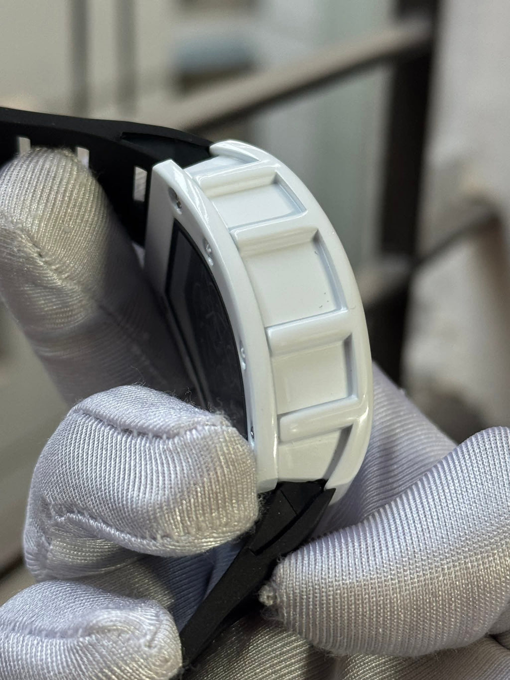 Richard Mille RM - 055 Bubba Watson White Case Black Belt AA - VERSE - 