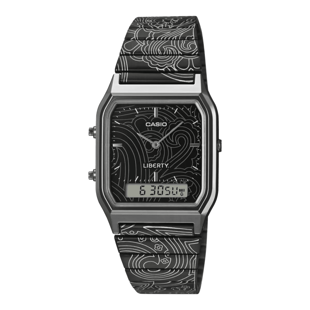 Casio Vintage AQ - 230EBLT - 1A Liberty Edition Men's Black Stainless Steel Watch | AQ - 230EBLT - 1A - VERSE - 