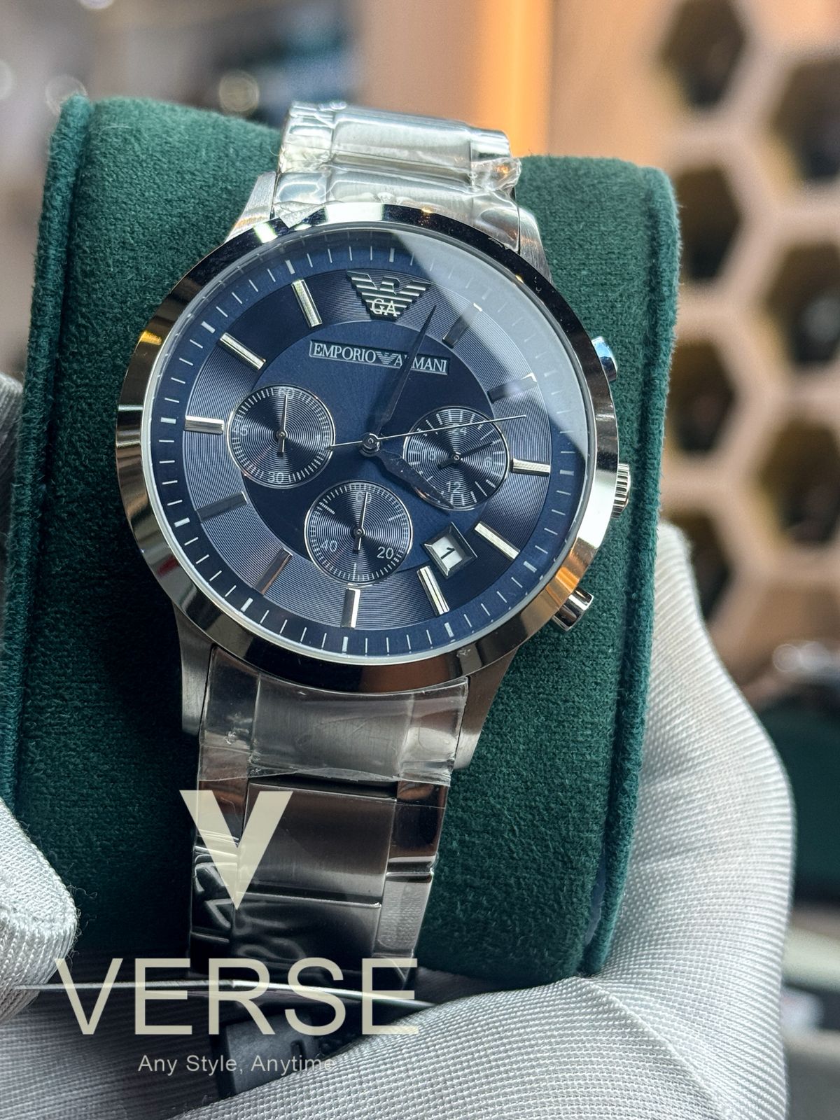 Emporio Armani AR2448 Renato Chronograph Men’s Watch - VERSE - 