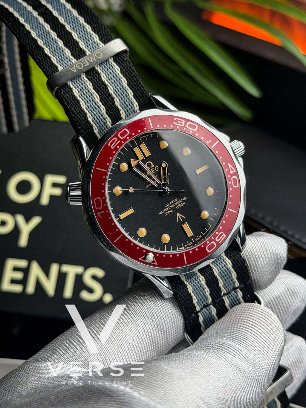 Omega Seamaster Diver 300M 007 Edition | “Burgundy Shadow” - ( Double A )