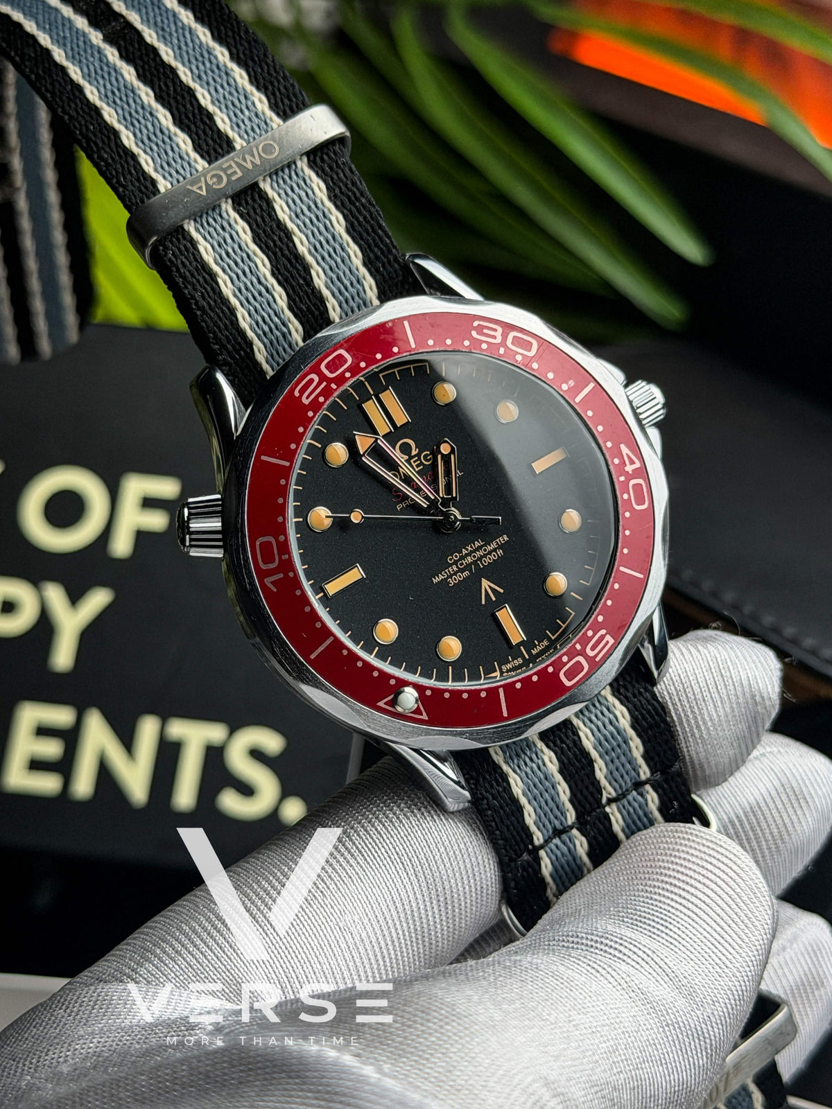 Omega Seamaster Diver 300M 007 Edition | “Burgundy Shadow” - ( Double A )