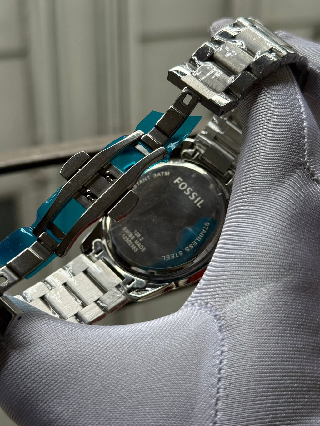 Fossil Grant Chronograph Arabic Dial Silver Chain AA - VERSE - 