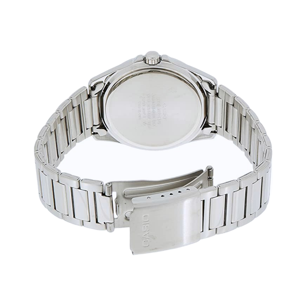 Casio MTP-1370D-7A2VDF Day-Date Gold Toned Silver Dial Men's Watch | Casio MTP-1370D-7A2VDF