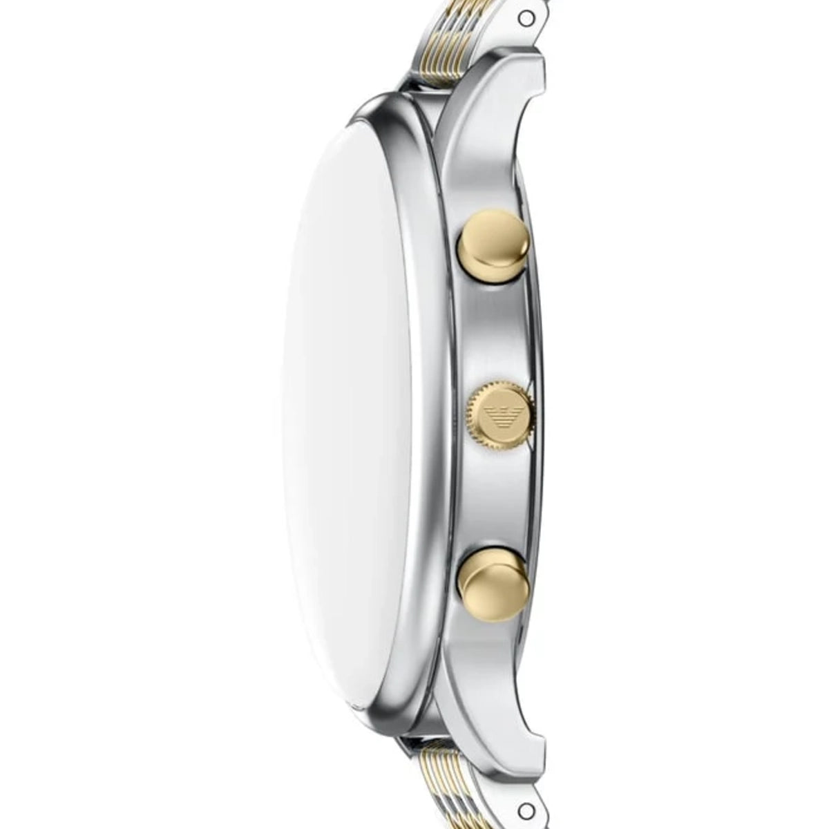 Emporio Armani Minimalist Chronograph Grey Dial Two-Tone Stainless Steel Men's Watch | Emporio Armani AR11773