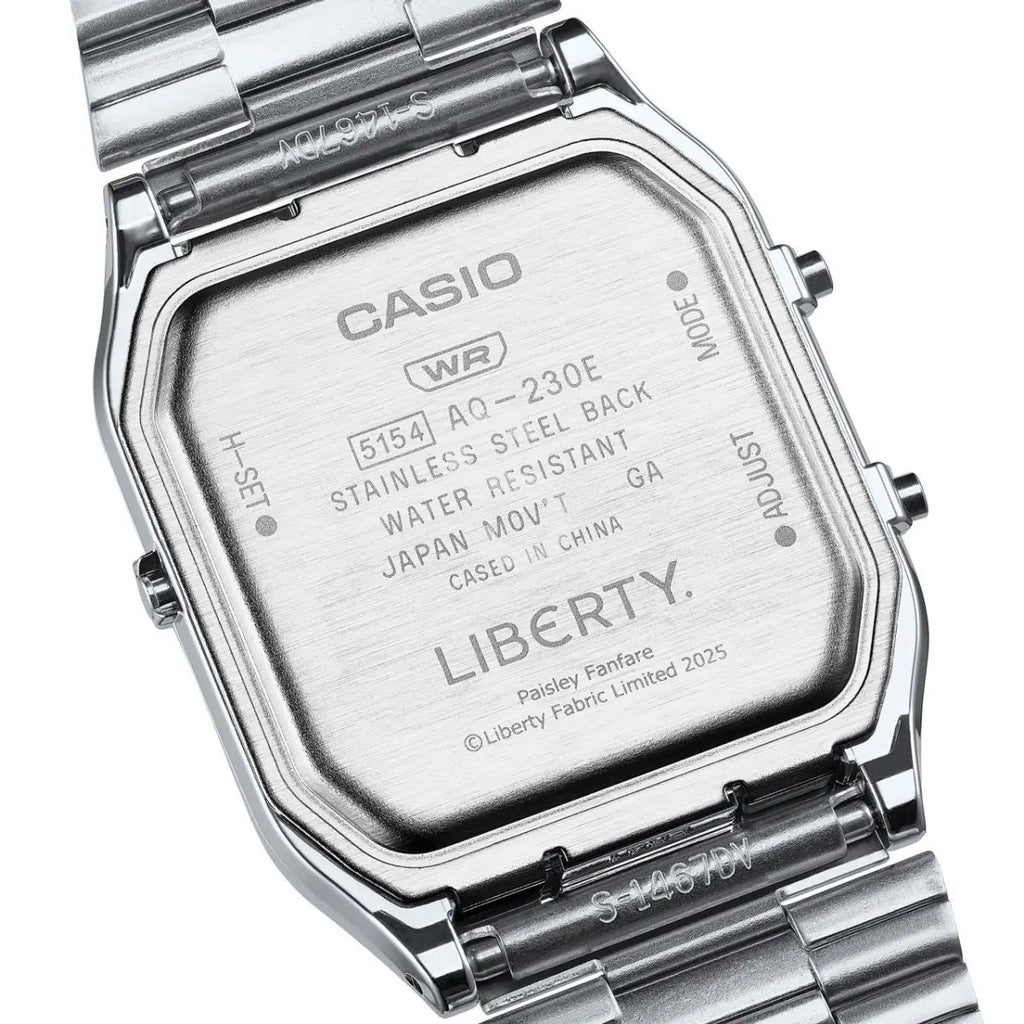 Casio Vintage AQ - 230ELT - 7A Liberty Edition Men's Stainless Steel Watch | AQ - 230ELT - 7A - VERSE - 