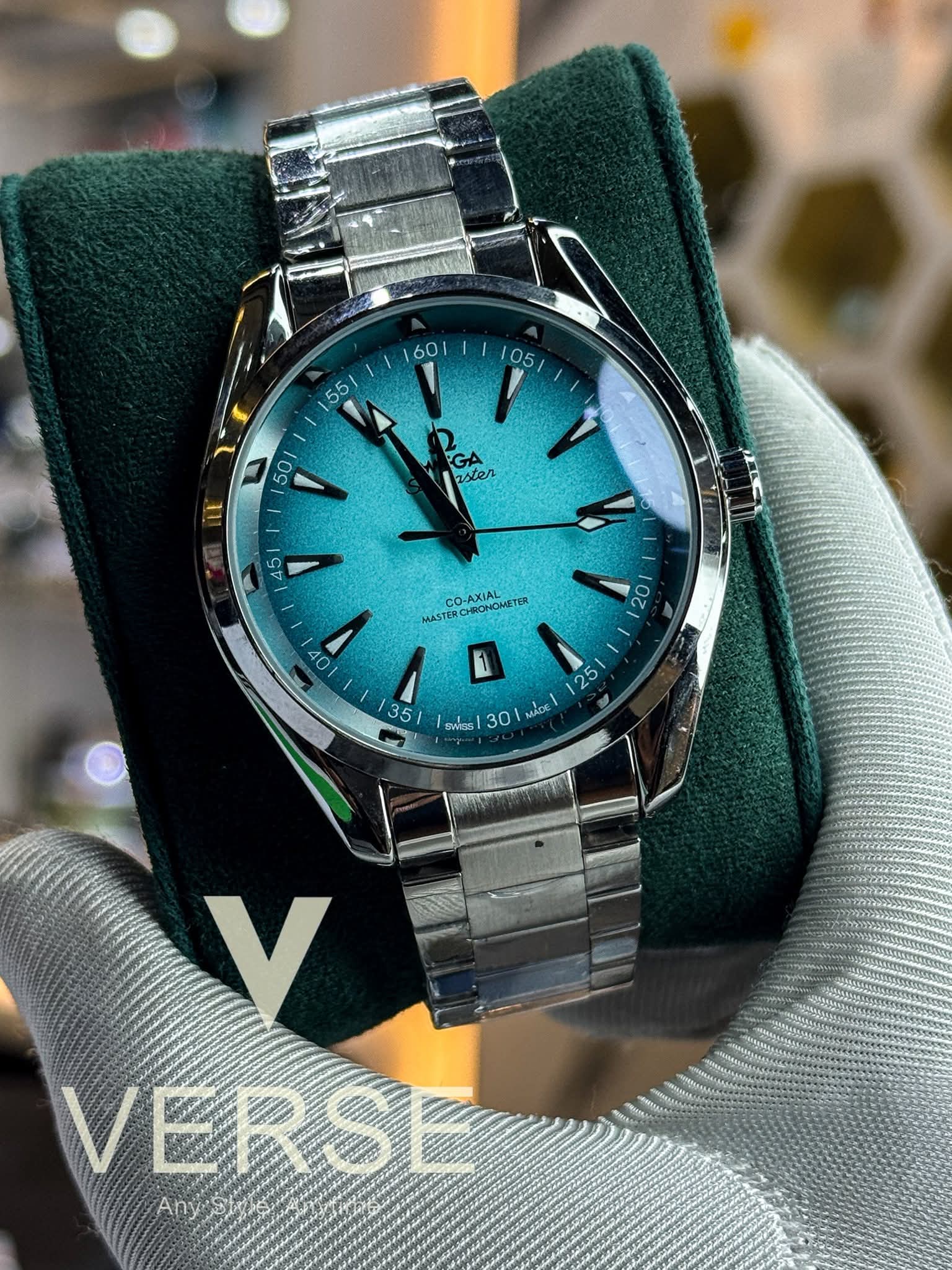 Omega Seamaster AquaTerra Automatic Lacquered Turquoise Gradient Dial AA - VERSE - 