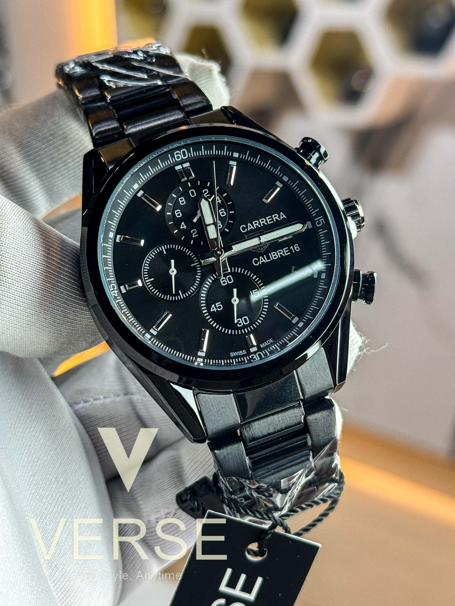 TAG Heuer Carrera Calibre 16 - Chronograph | Triple Black - VERSE - 