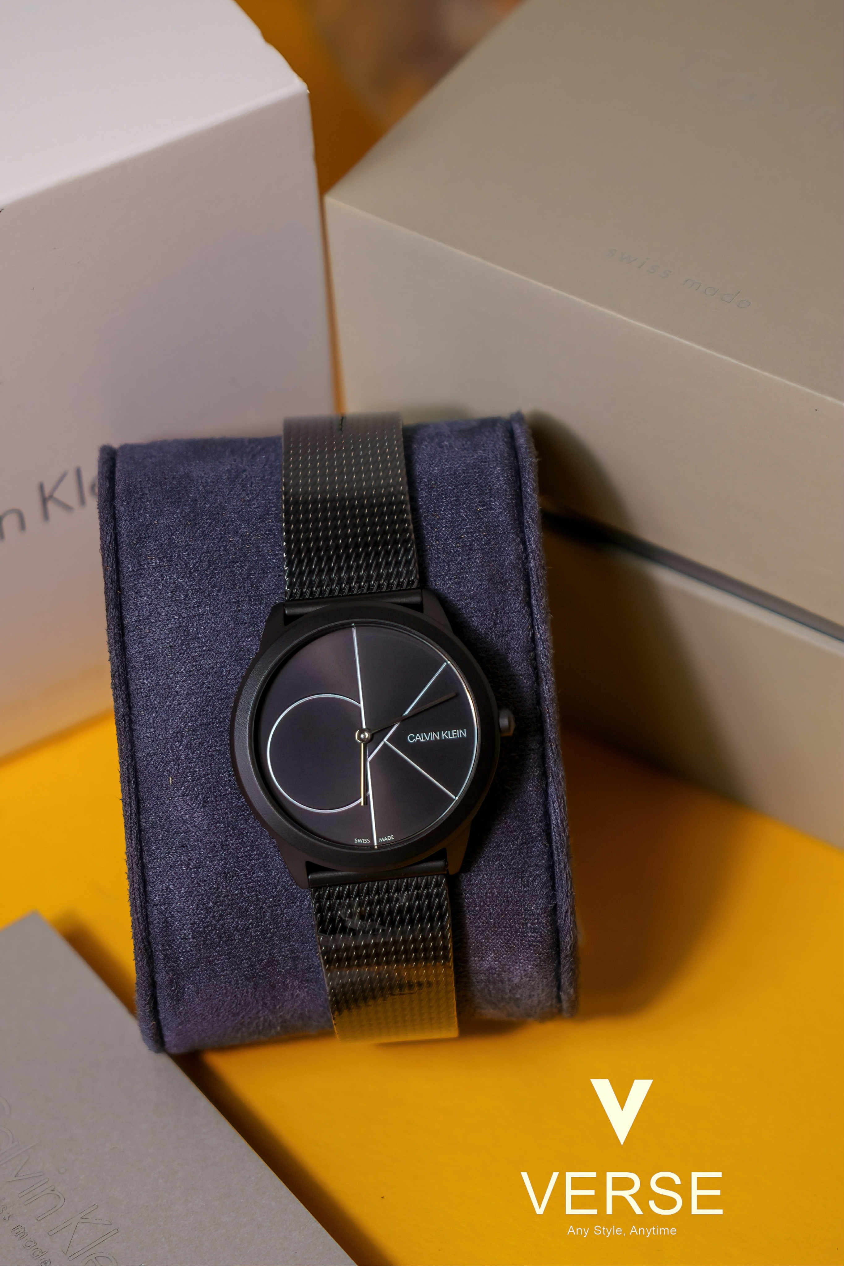 Calvin Klein Minimal K3M5245X Women’s Black PVD Mesh Watch – 35 mm| Calvin Klein Minimal K3M5245X - VERSE - 