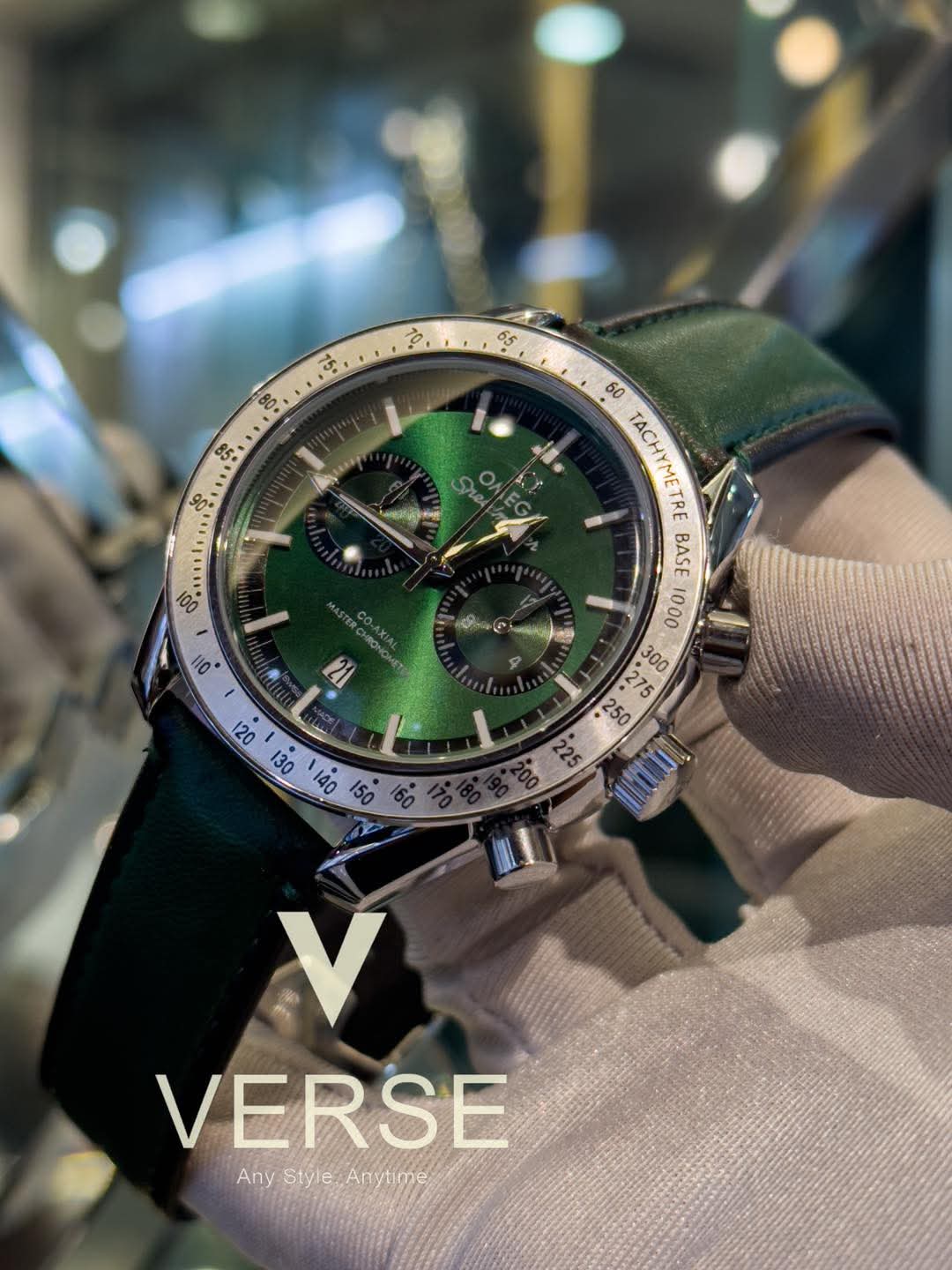 Omega Speedmaster 57 Green Belt Green Dial AA - VERSE - 