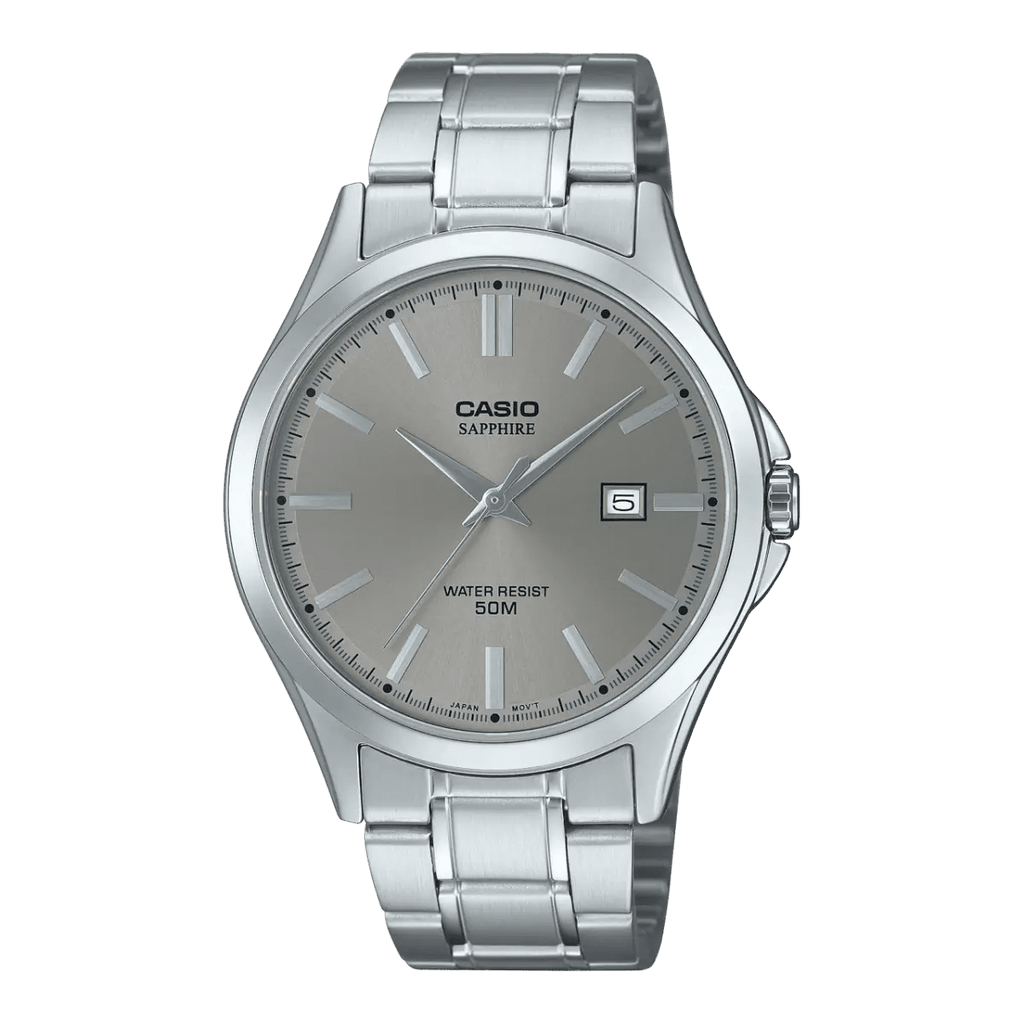 Casio MTS - 115D - 8AV Sapphire Grey Dial Men's Stainless Steel Watch | Casio MTS - 115D - 8AV - VERSE - 