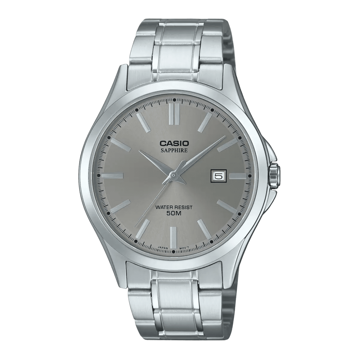 Casio MTS - 115D - 8AV Sapphire Grey Dial Men's Stainless Steel Watch | Casio MTS - 115D - 8AV - VERSE - 