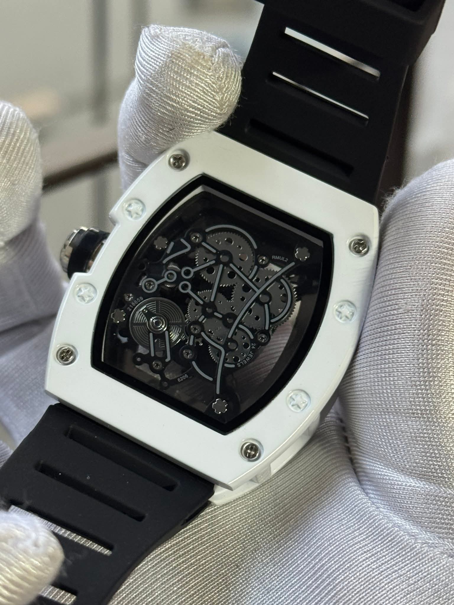Richard Mille RM - 055 Bubba Watson White Case Black Belt AA - VERSE - 