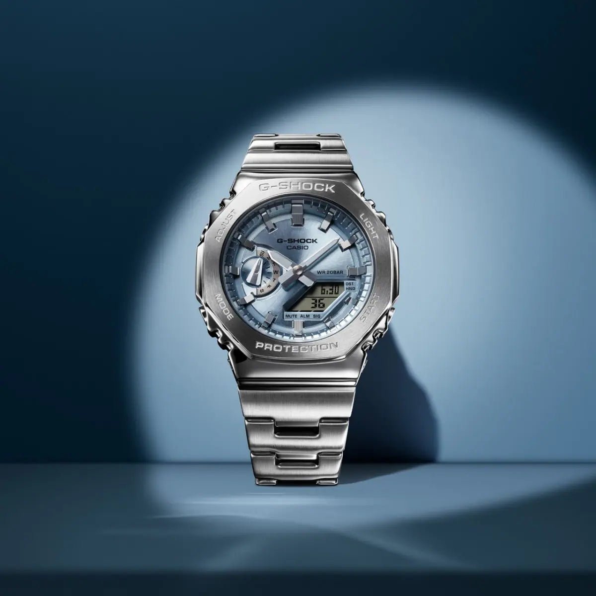 Casio G - Shock GM - 2110D - 2A G - STEEL Men’s Watch – Ice Blue Dial| Casio G - Shock GM - 2110D - 2A - VERSE - 