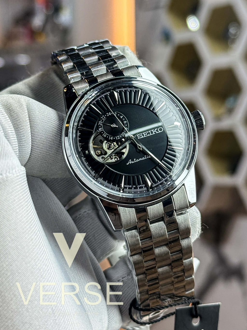 Seiko Presage Open Heart Automatic | Black Dial - Semi Triple A - VERSE - 