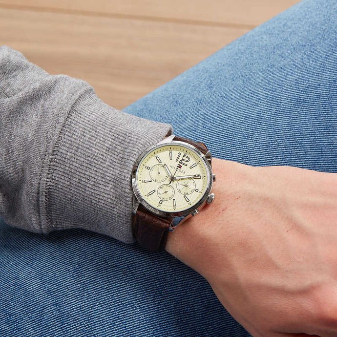 Tommy Hilfiger TH1791467 Men’s Beige Dial Chronograph Watch| Tommy Hilfiger TH1791467 - VERSE - 