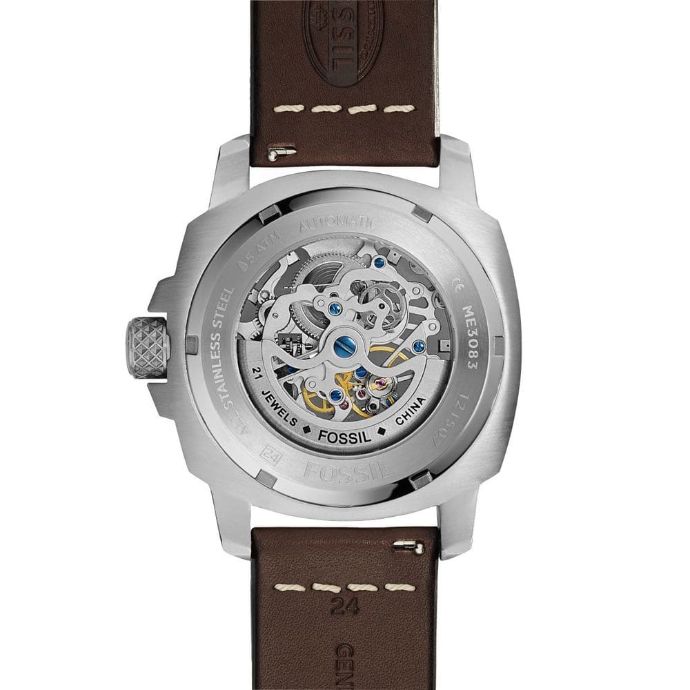 Fossil ME3083 Modern Machine Automatic Brown Leather Men’s Watch| Fossil ME3083 - VERSE - 