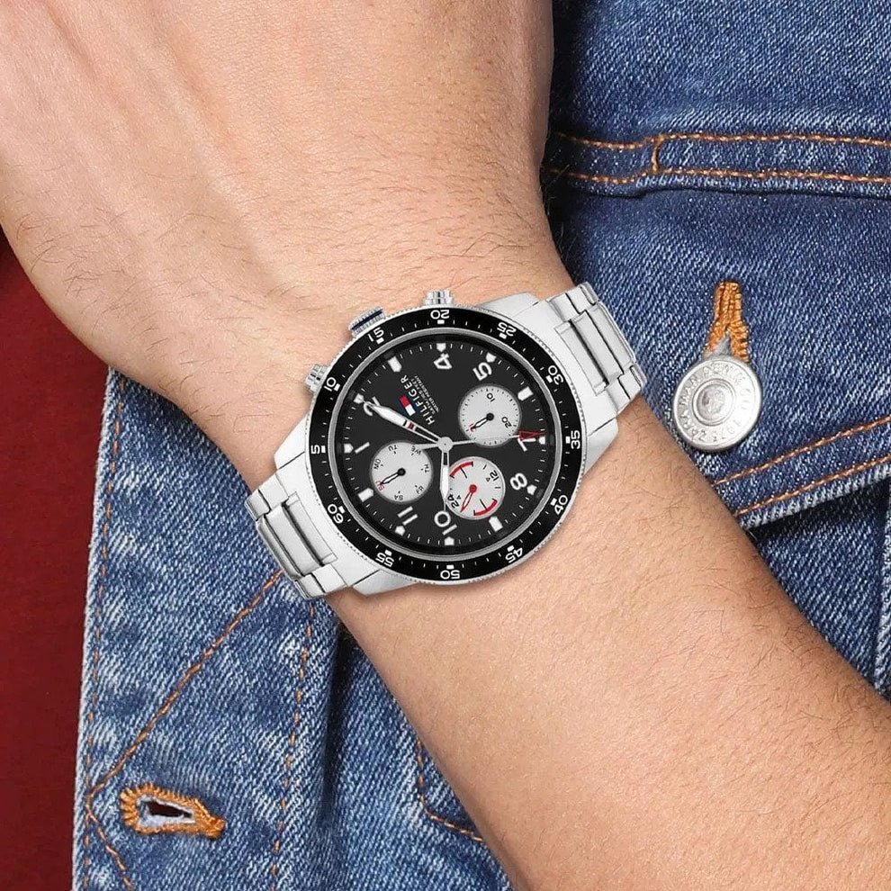 Tommy Hilfiger TH1791950 Jimmy Black Chronograph Men’s Watch| Tommy Hilfiger TH1791950 - VERSE - 