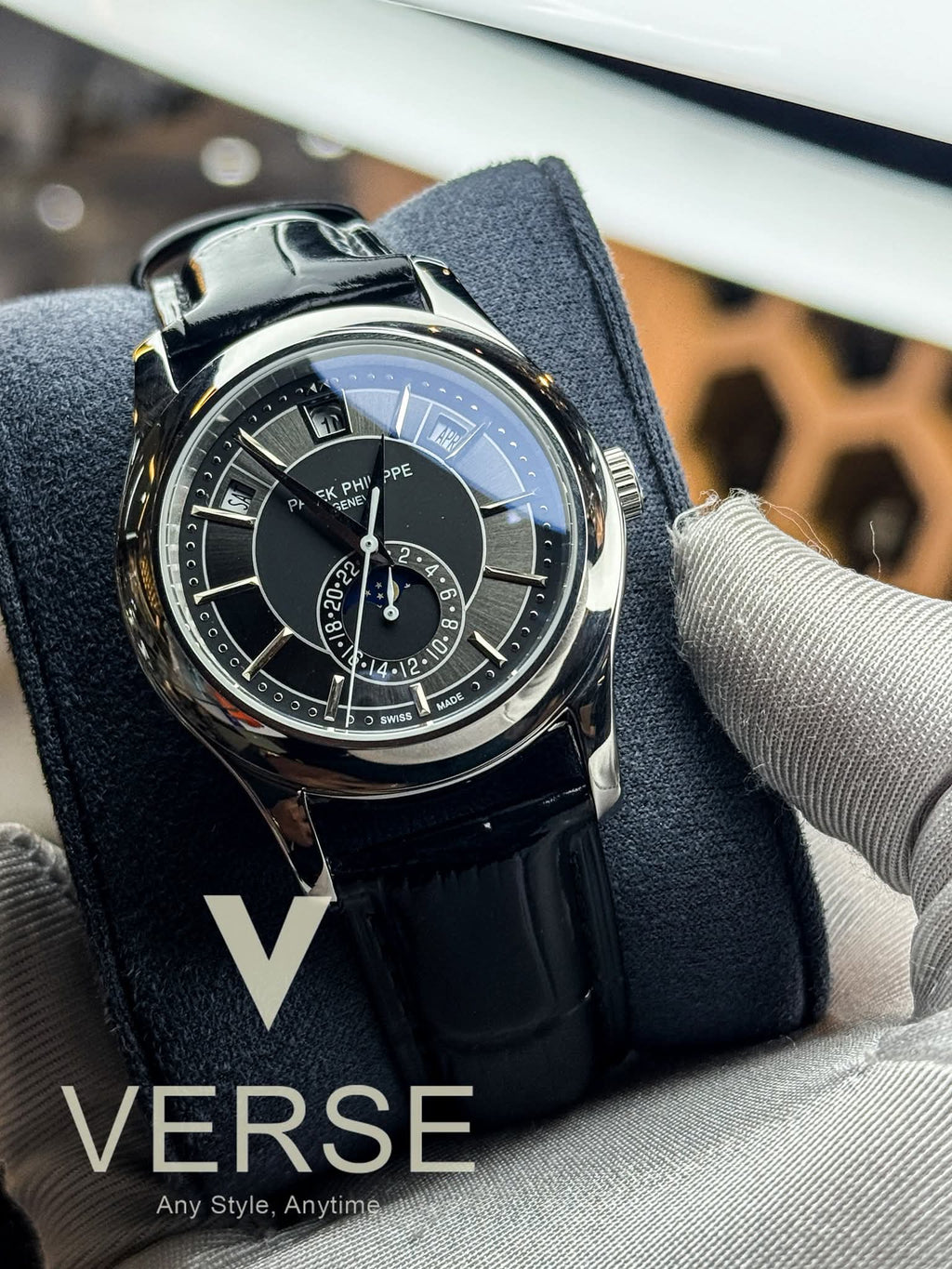 Patek Philippe Complications Annual Calendar 40mm Black Two - Tone Dial Euro - VERSE - 