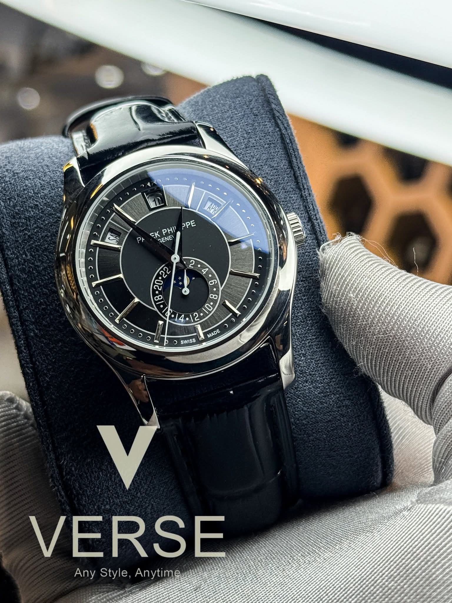Patek Philippe Complications Annual Calendar 40mm Black Two - Tone Dial Euro - VERSE - 