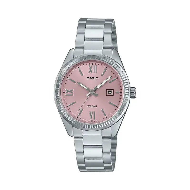 Casio LTP - 1302DD - 4A1VDF Pink Dial Women's Stainless Steel Watch | Casio LTP - 1302DD - 4A1VDF - VERSE - 