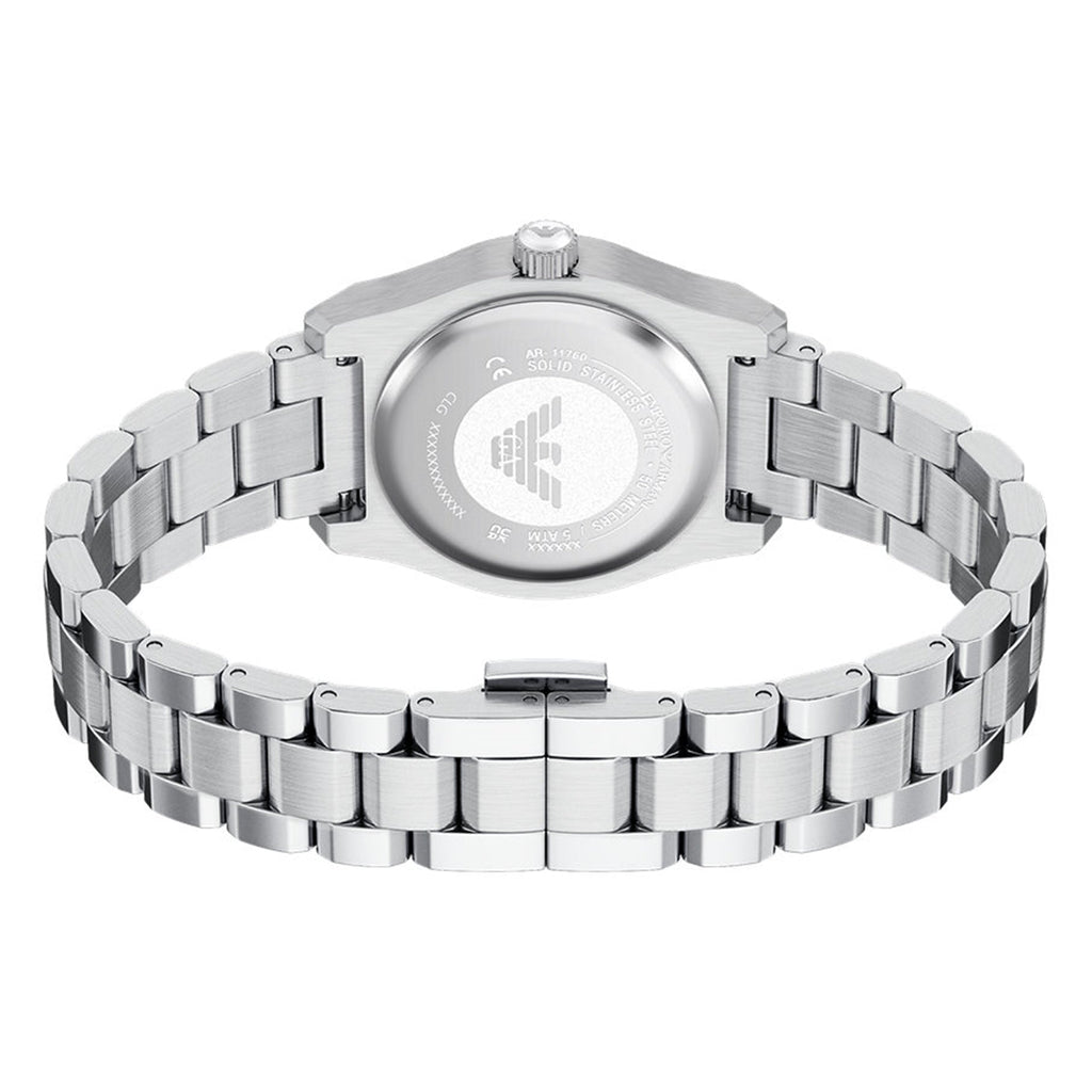 Emporio Armani Federica Blue Malachite Dial Stainless Steel Women's Watch | Emporio Armani AR11760